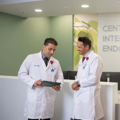 Center for Interventional Endoscopy practice in Tampa with team, Dr. Khan and Dr. Harris