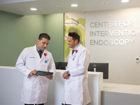Center for Interventional Endoscopy practice in Tampa with team, Dr. Khan and Dr. Harris