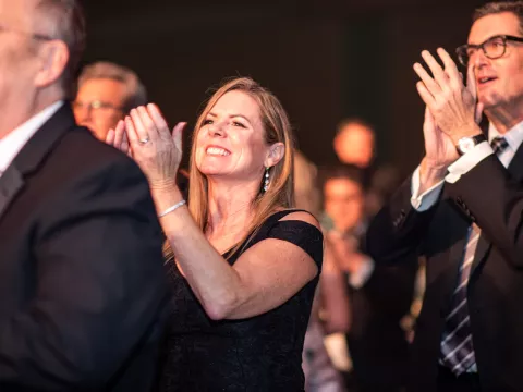 Attendees as the Golden Gala