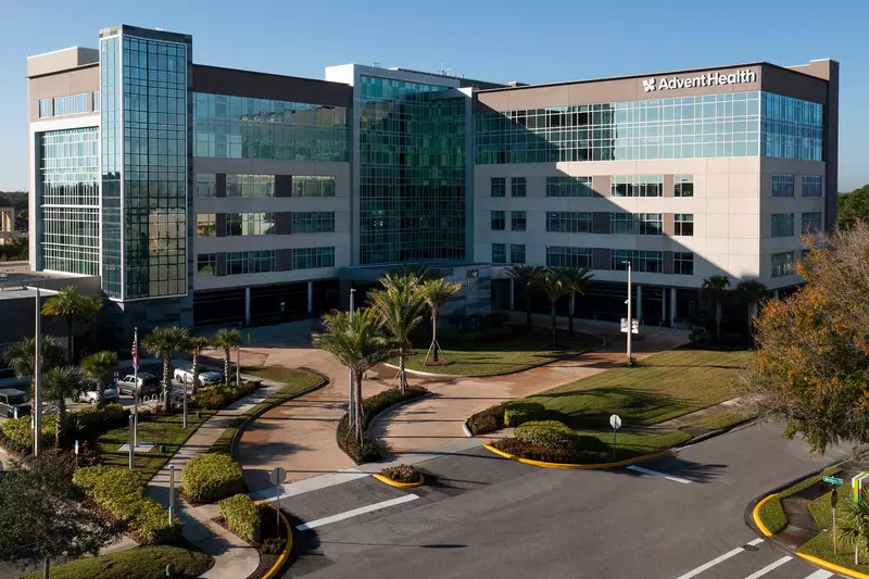 The front view of AdventHealth Kissimmee