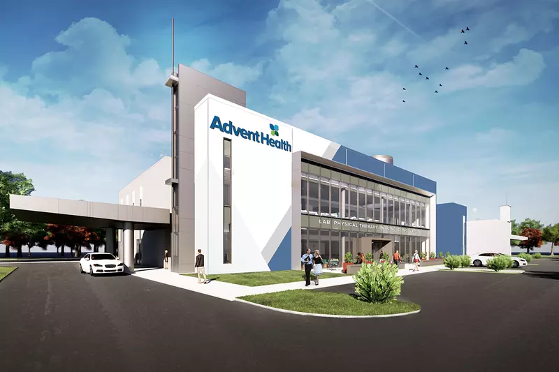 A 3-D render of AdventHealth Clermont Health Park