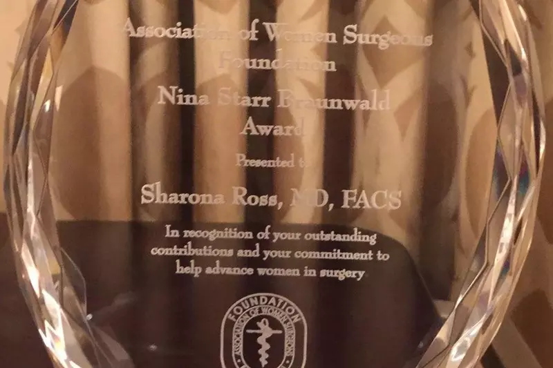 2018 AWS Award Presented to Dr. Sharona Ross