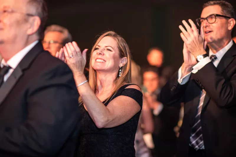 Attendees as the Golden Gala